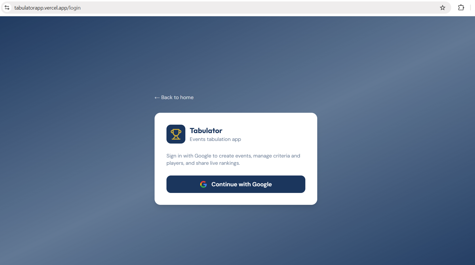 Tabulator App screenshot 2